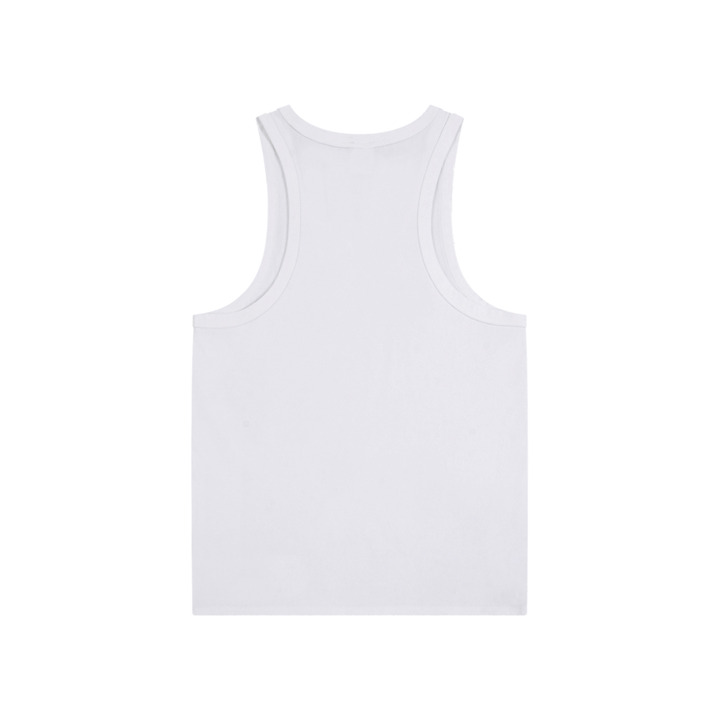 Rude Black On White Tank Top