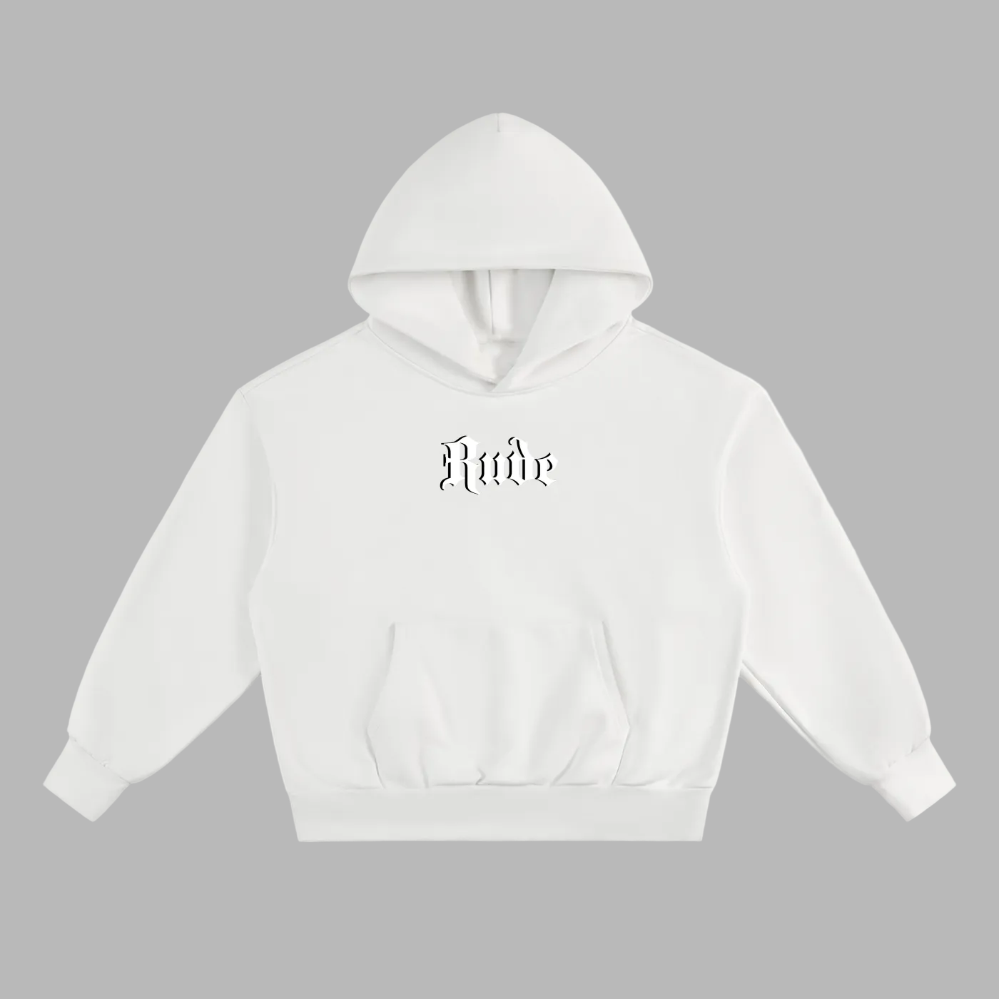 Simply Rude White Hoodie