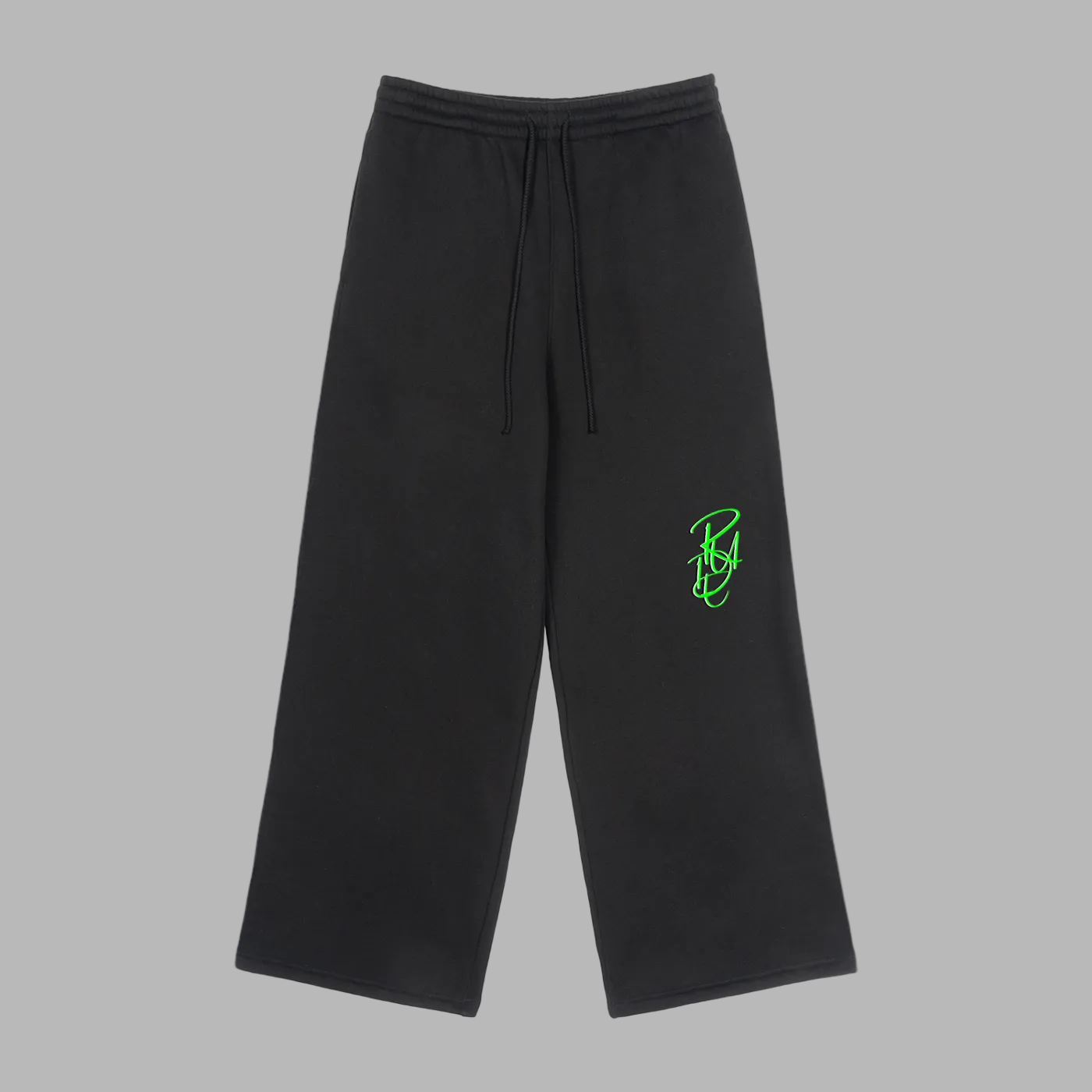 Fleece Drawstring Straight-Leg Sweatpants