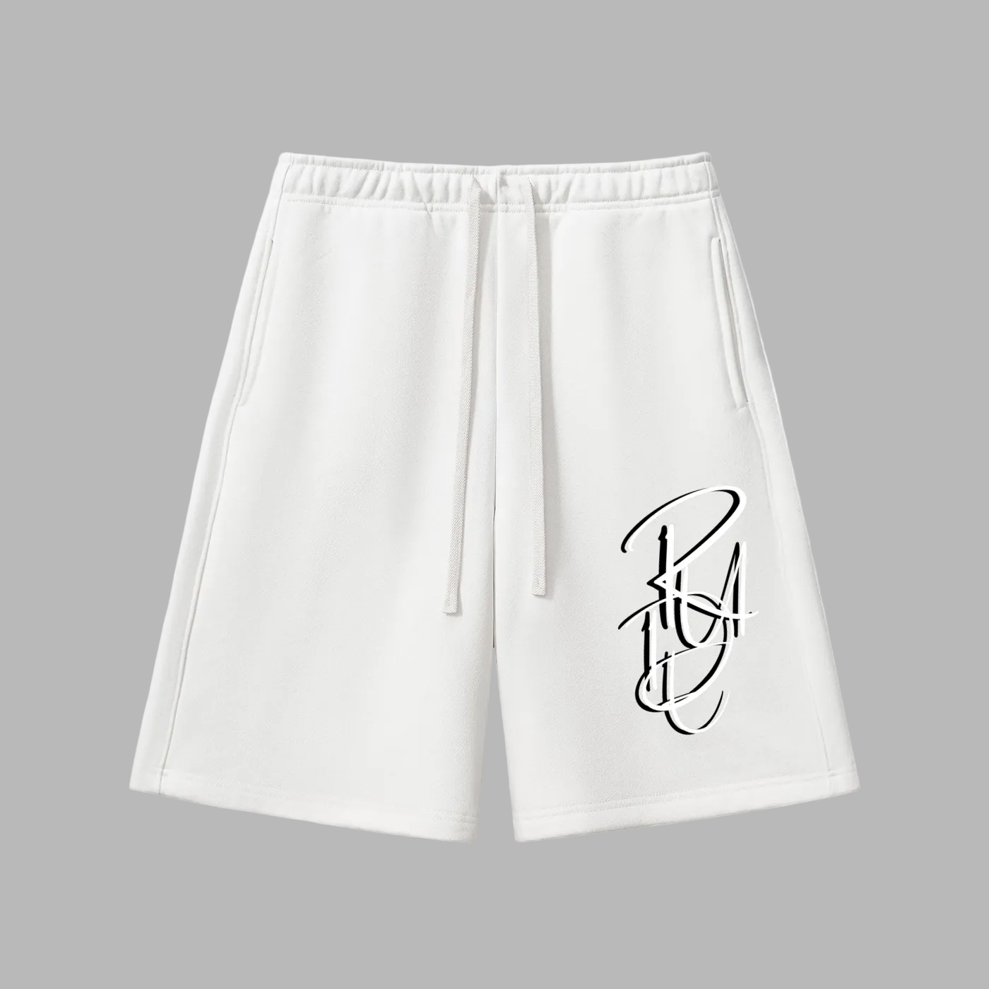 Wavy White Rude Shorts