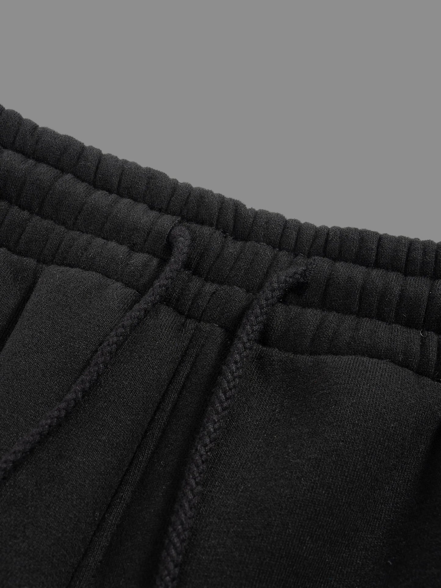 Fleece Drawstring Straight-Leg Sweatpants